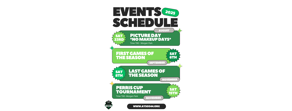 Important Dates For Fall Season 2025