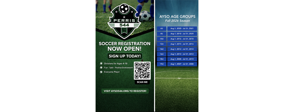Fall Season Registration